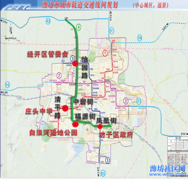 潍坊市轻轨规划高清图图片